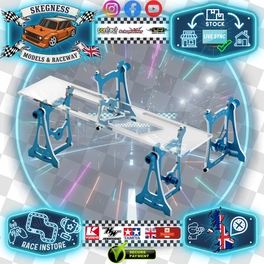 SKY RC - 1/10 TOURING CAR - SETUP GAUGE SYSTEM (TOE/CAMBER/CASTER) - BLUE ALLOY - SK-600069-27 (Free Carry Case)