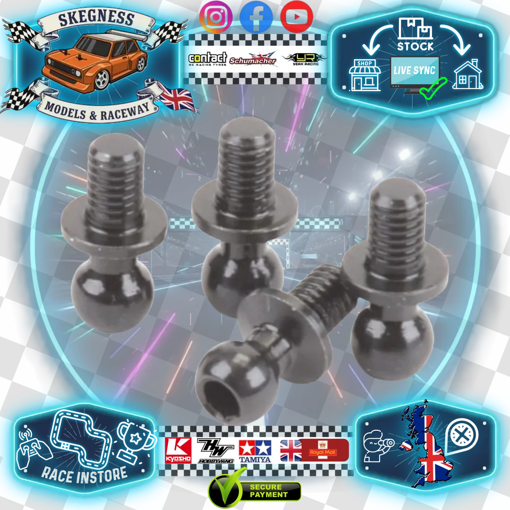 SCHUMACHER - PRECISION BALL STUD ULTRA SHORT - PK4 (MI8) U4903
