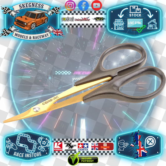 Core RC - Titanium Nitride Coated Curved Lexan RC Body Scissors - CR860