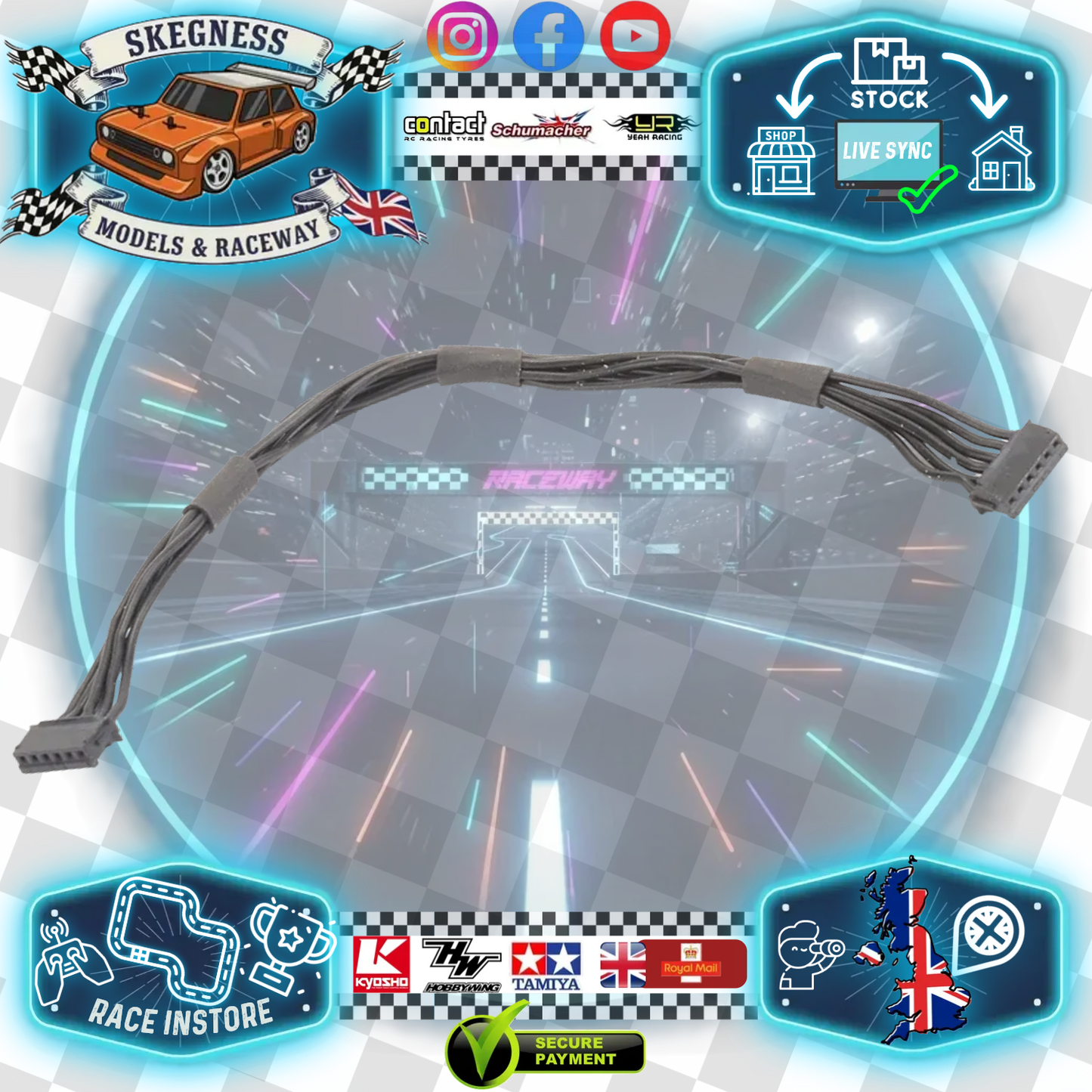 CORE RC - BRUSHLESS MOTOR SENSOR WIRE -  125mm Super Flex 26GA Silicone SENSOR WIRE - CR652