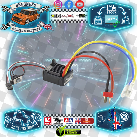 Kyosho - Speed House Brush ESC 60A for 1/10th Cars/Buggies (Deans Plug) From Hobbywing (KA060-91W)