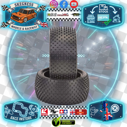 SCHUMACHER - MINI DART - 1/10 2.2IN BUGGY TYRE/TIRES - 4WD / 2WD REAR - YELLOW - U6826 (Carpet & Astro)