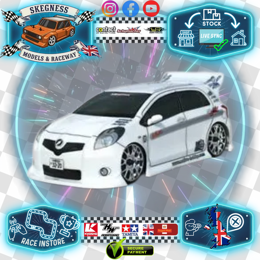 Colt / Carten - (210mm) Toyota Yaris Clear Body Set in Clear Lexan - For 1/10 MTC & M-Chassis (W-170mm x Wheelbase-210mm) YRS225M