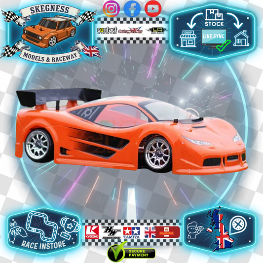 Express / Carten - (210mm) Mclaren Clear Body Set in Clear Lexan - For 1/10 MTC & M-Chassis (W-160mm x Wheelbase-210mm)