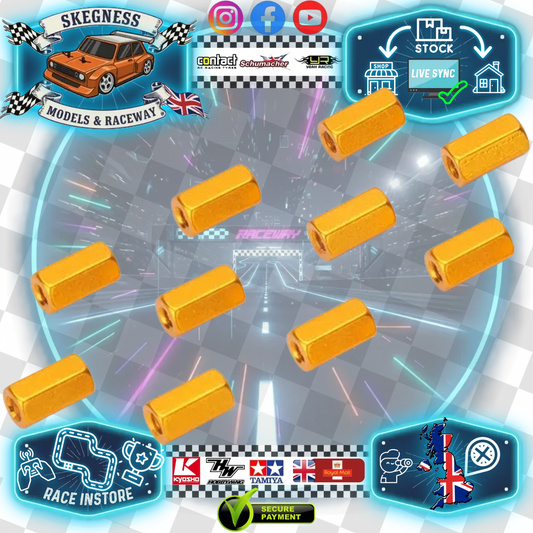 Carten - M210 MTC - (Hop-up) Alloy Orange Standoff 5.5x10mm Bars - for body & battery mounts - NBA318