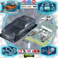 Tamiya 51672 - (225mm MWB) LOTUS EUROPA SP Body Set in Clear Lexan - For 1/10 M-Chassis MTC (W-165mm x Wheelbase-225mm) (Full sponsor Stickers - lights, windows and grills & body parts)