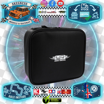 Yeah Racing - Multi Purpose Nylon Hard Case Bag V2 - Handset / Charger Carry Case - with dividers -  YA-0760
