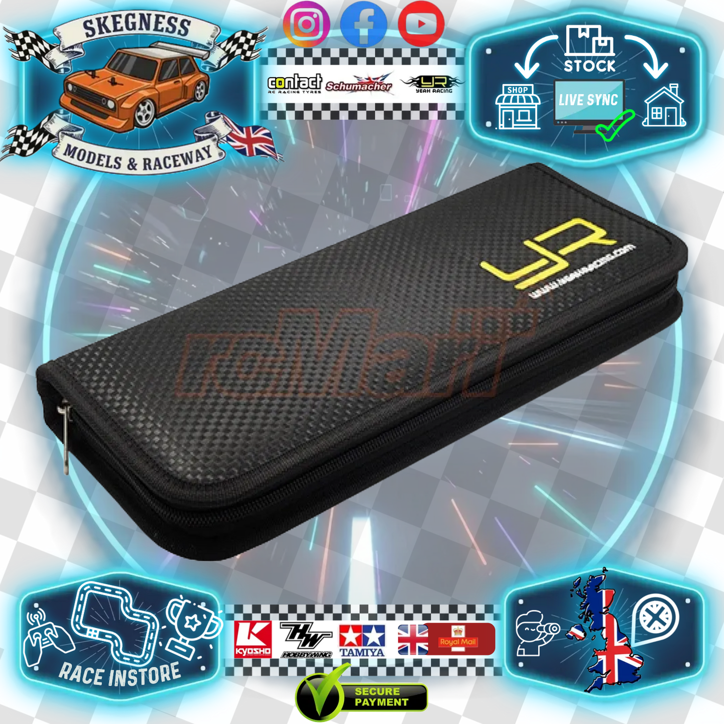 Yeah Racing - Nylon Bag For 1/10 Universal Set Up System - YA-0469