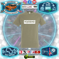 Kyosho - RC CAR RACE WEAR CLOTHING - Spring 24 T-Shirt (KAKI) - Printed (Choose Size)