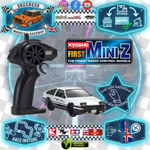 Kyosho - My First Mini-Z 1:28 Initial-D Toyota Sprinter Trueno AE86 WH/BK (1:24th Class) - K.66601A (Micro RC CAR)