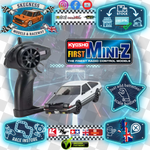 Kyosho - My First Mini-Z 1:28 Toyota Sprinter Trueno AE86 WH/BK (1:24th Class) - K.66612A (Micro RC CAR)
