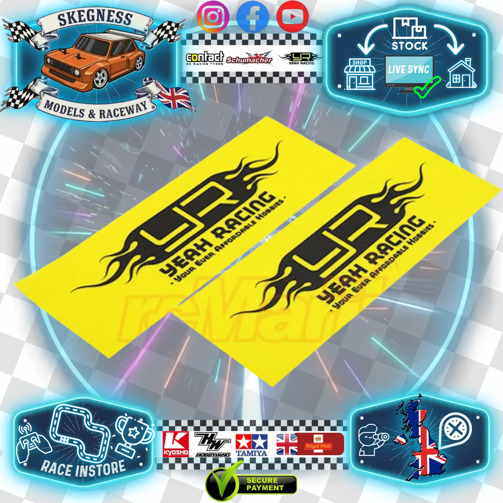 Yeah Racing - Micro Scale Track Banner - 1/10 Scale Banner 70mm x 200mm 2pcs - YA-0450