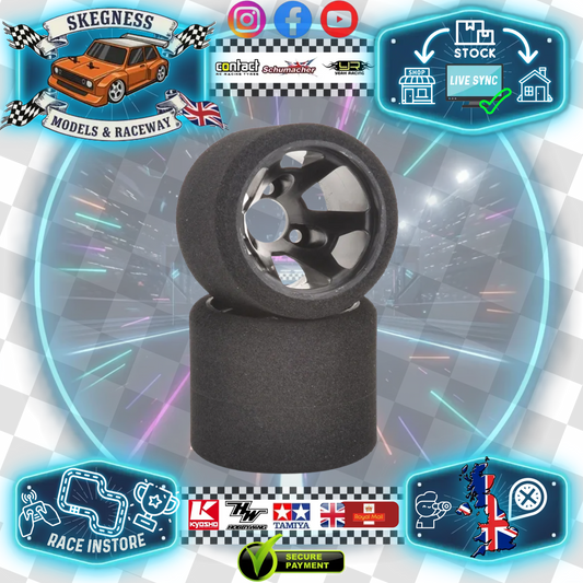 CONTACT RC - 1/12 GT12 LMP Rear (T Foam) 35Sh - 46mm - JT2-35RT (1pair) Wheel & Tyre Set Pre-Glued (Recommend)