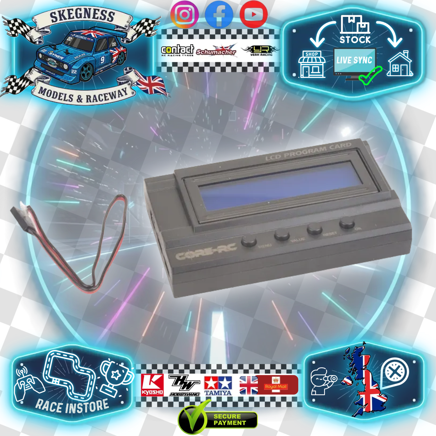 CORE RC - Digital LCD Program Card - 95R - CR818