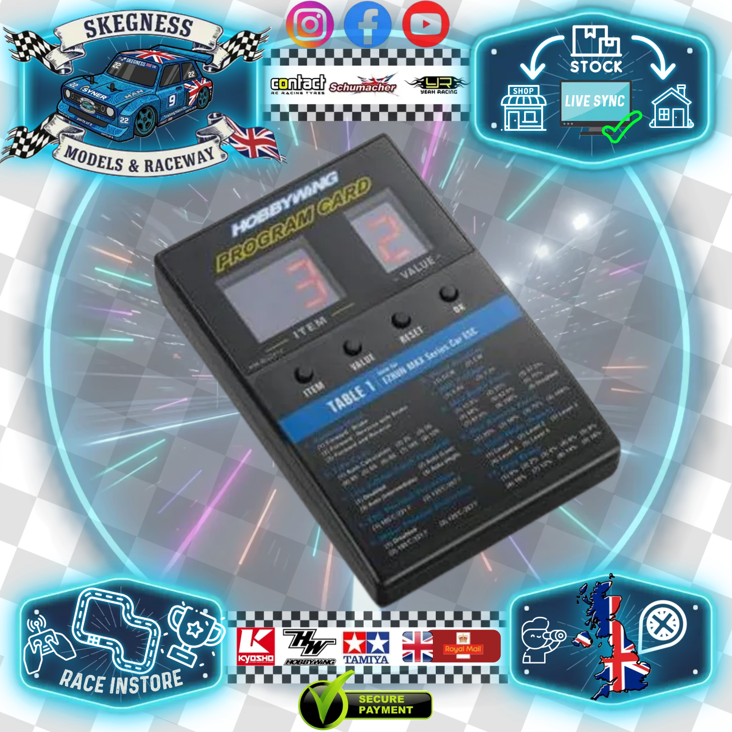 HobbyWing - ESC General Brushed / Brushless LED Program Card - HW30501003