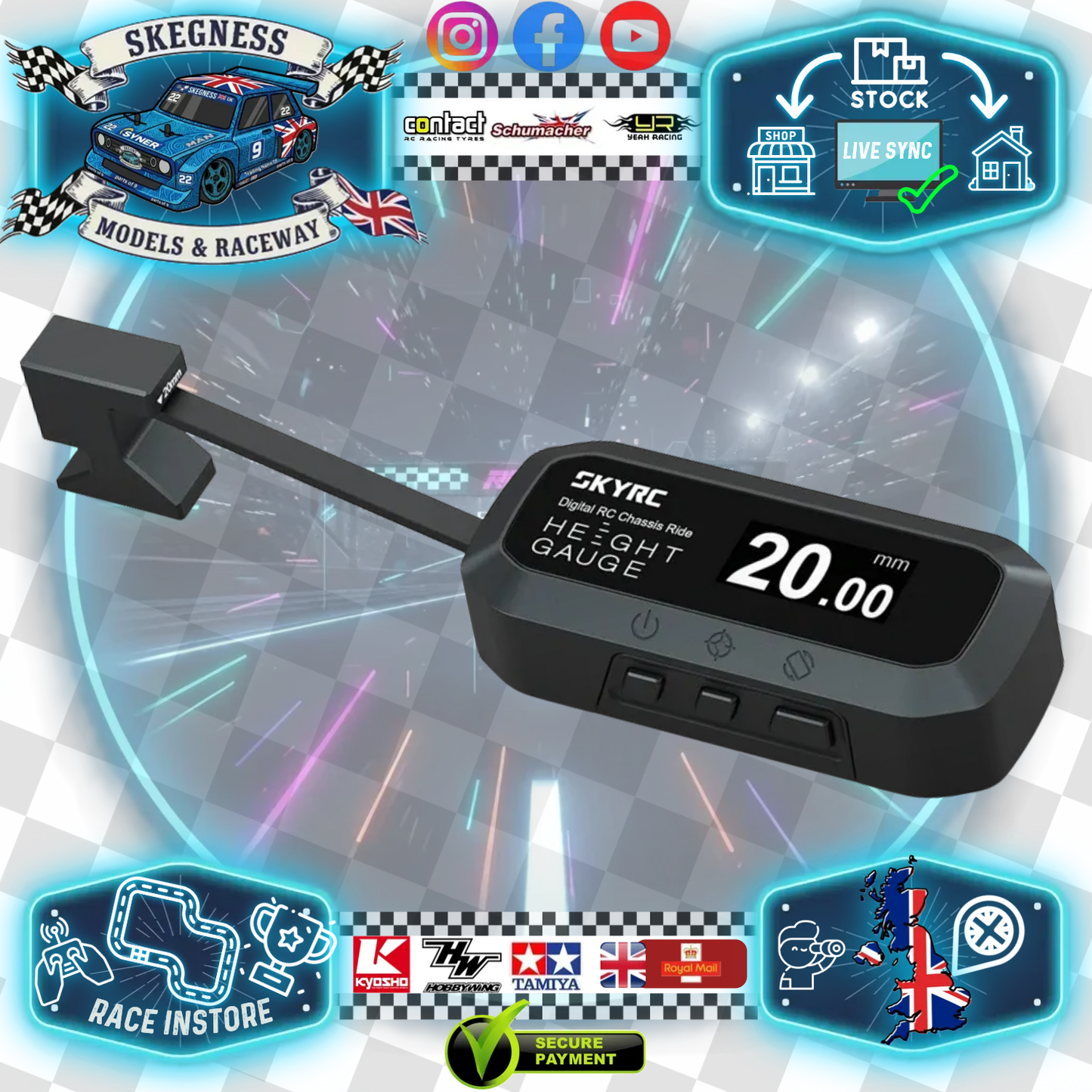 SKY RC - Digital Ride Height Gauge 2-38mm - SK-500049