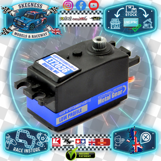 ETRONIX - 9.5KG/0.08S LOW PROFILE STANDARD Coreless DIGITAL SERVO METAL GEARED - ET2036 (FAST/LIGHT/STRONG) (Super FAST)