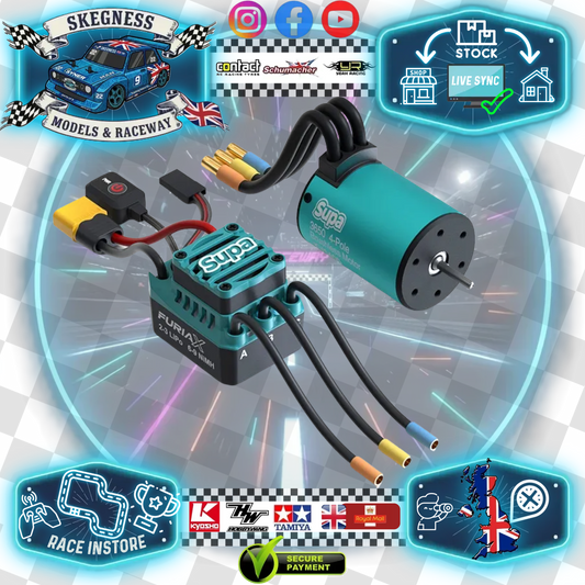 SKY RC - Brushless FuriaX ESC Supa 60A Combo Set (3650 1/10 Size) 5400KV -( Roughly 7T Equilvlent motor)