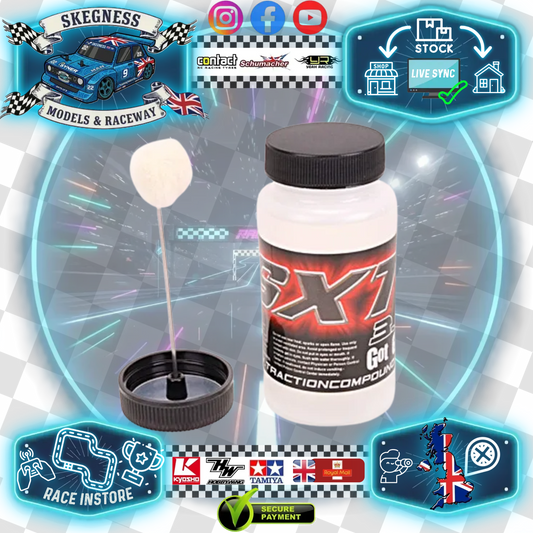 SXT - 3.0 Traction Compound Carpet Tyre Additive - (TT01E Euro Truck Pro Racer Recommended) SXT00030 (Price increase 2026 by supplier)