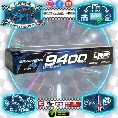 LRP - LiPo LIHV - 9400mAh Graph4 HV Stock 7.6v Stick Pack - LRP431279 (47mm x 139mm x 25.1mm / 336g)