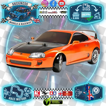 Tamiya - TOYOTA SUPRA - TT02D - 58613 (CVA Shocks, Lights, Bearings & Extras / ESC & Motor Inc / Needs all other electrics)