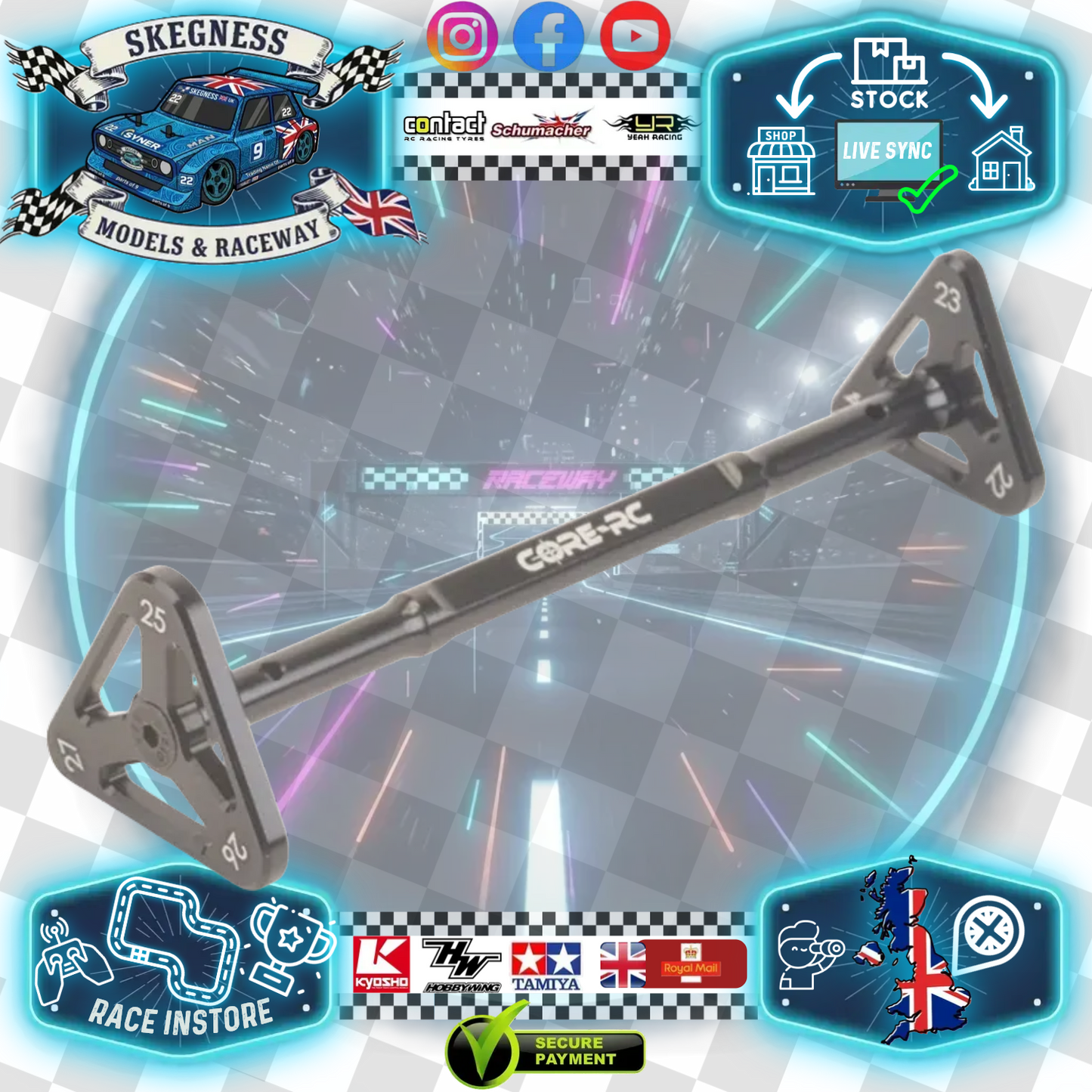 CORE RC - Ride Height Gauge - 22-27mm - CR816