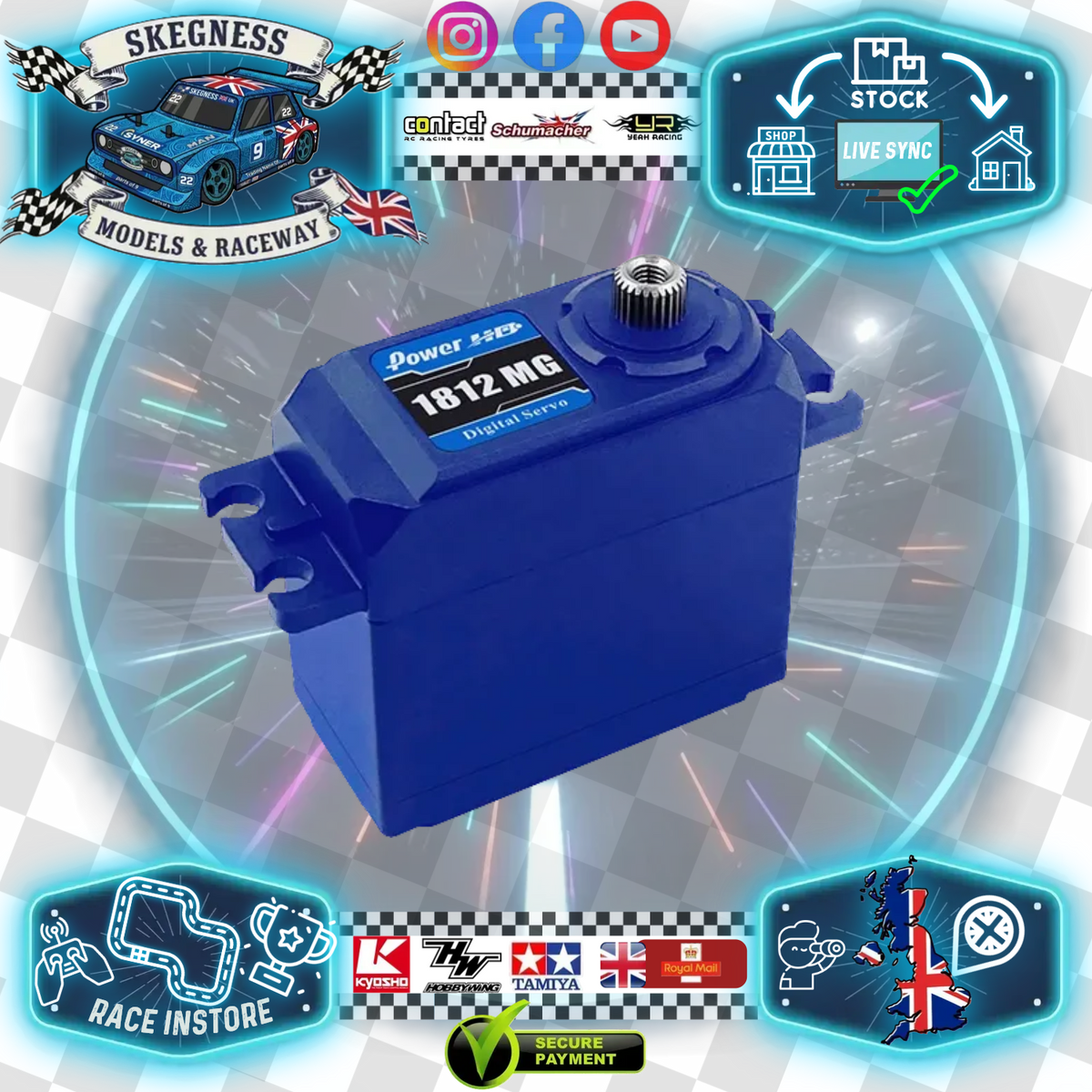 Power HD - Servo HD1812MG Waterproof Servo (18kg/0.12s) Fast & Strong - HD-1812MG