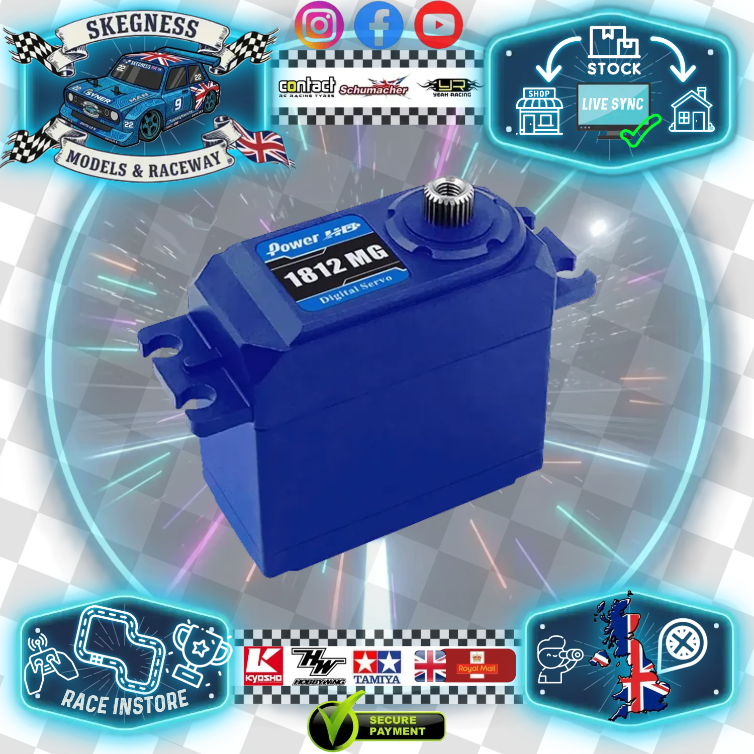 Power HD - Servo HD1812MG Waterproof Servo (18kg/0.12s) Fast & Strong - HD-1812MG