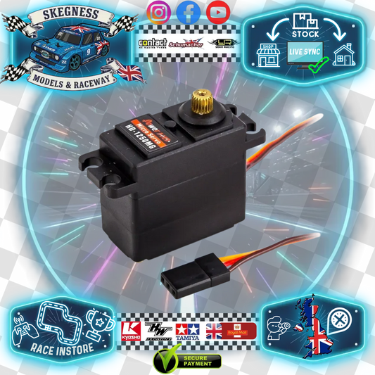 Power HD - Servo 1250MG 3.5kg/0.12s Micro 1/12th Size - (Ideal for Pan Cars, Minis, GT12) HD-1250MG