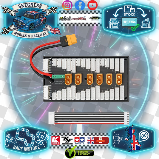 Toolkit RC – Multi 2S-6S LIPO parallel balance charging adaptor board with XT60’s