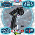 Carson - Reflex Wheel Start 2.4G RC Radio Black & Receiver - C500102 (Recommended for First time Racer! Has TH/ST Dual Rate Locks)