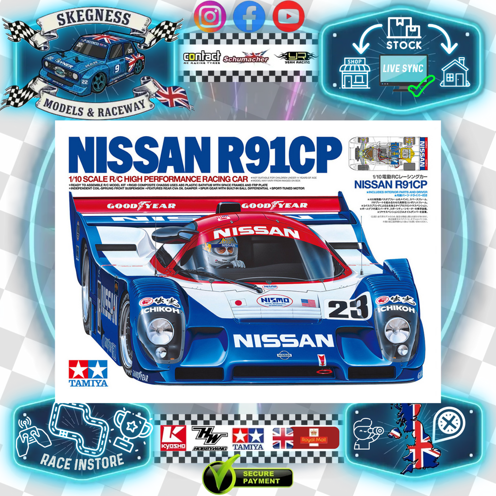 Tamiya - Nissan R91CP GROUP C 1/10 RC CAR KIT - 47531