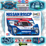 Tamiya - Nissan R91CP GROUP C 1/10 RC CAR KIT - 47531