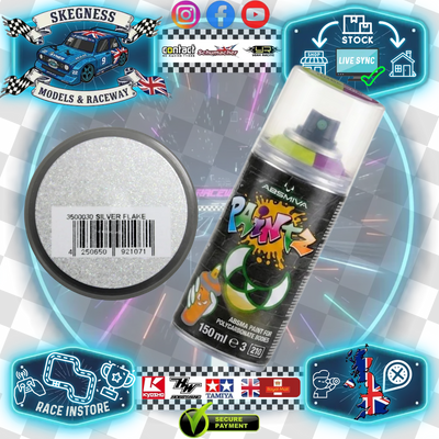 Absima - Lexan Body Spray Paint - SILVER FLAKE 150ml (Same as CORE RC) - 3500030