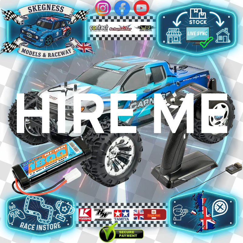 RC Hire Car Driving Experience - FTX Carnage (4WD - 1/10 Truggy) - 1x Hour Arrive & Drive / 1x Battery or Full Race Night Inclusive