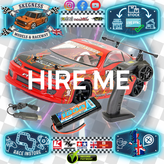 RC Hire Car Driving Experience - FTX Banzai RED (4WD - 1/10 Touring Car) - 1x Hour Arrive & Drive / 1x Battery or Full Race Night Inclusive