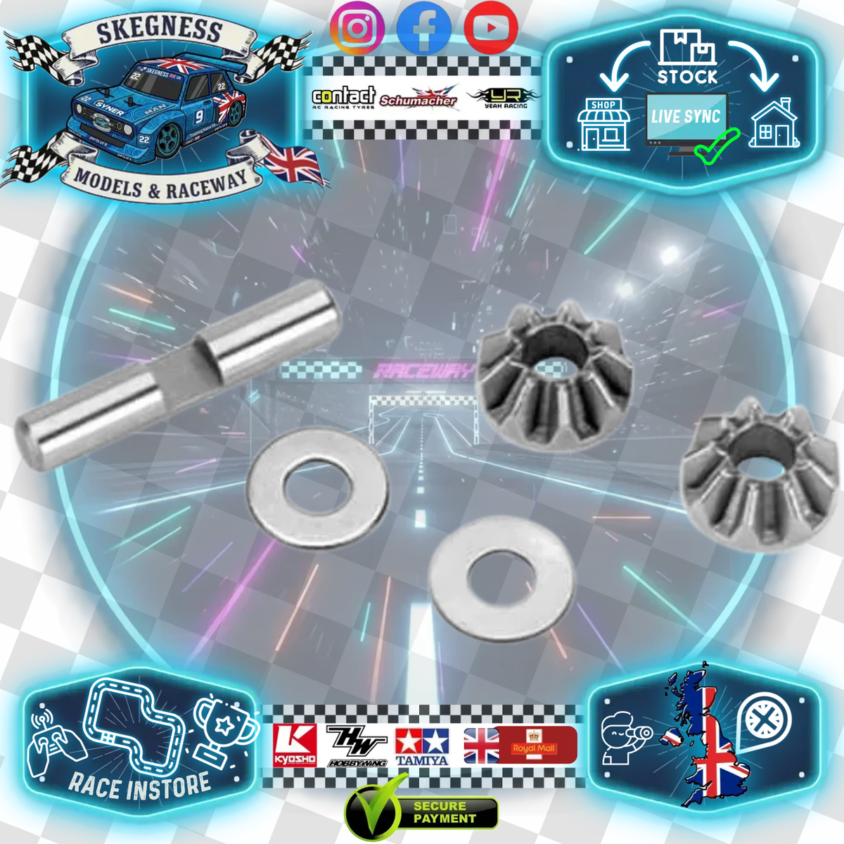 LOUISE / Carten - M210 - T410 / LMX - LTX - Gear Diff Bevel Gear Set - NBA370 (Spare or for extra diff strength)