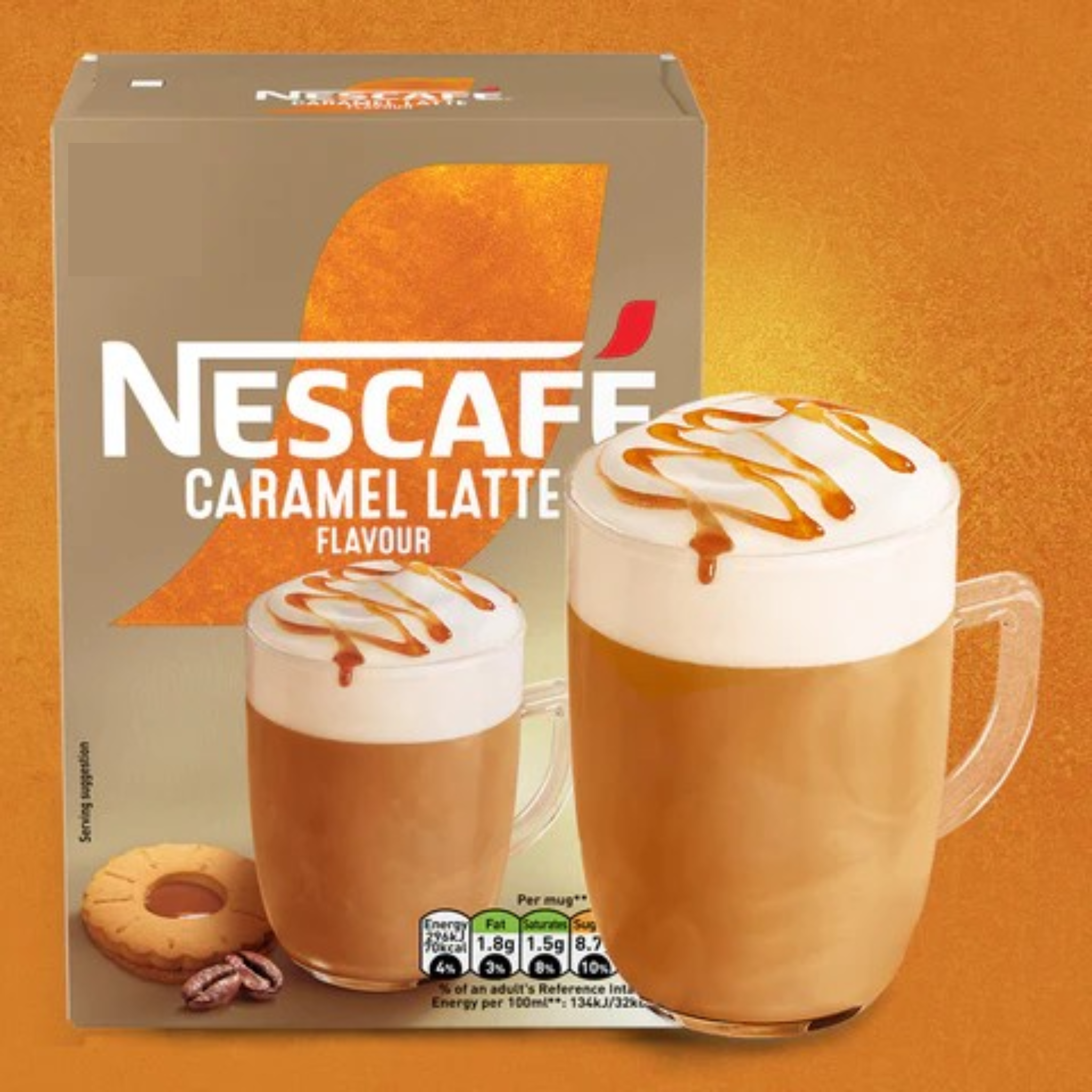 NESCAFE CARAMEL LATTE - IN MUG - TRACKSIDE REFRESHMENTS