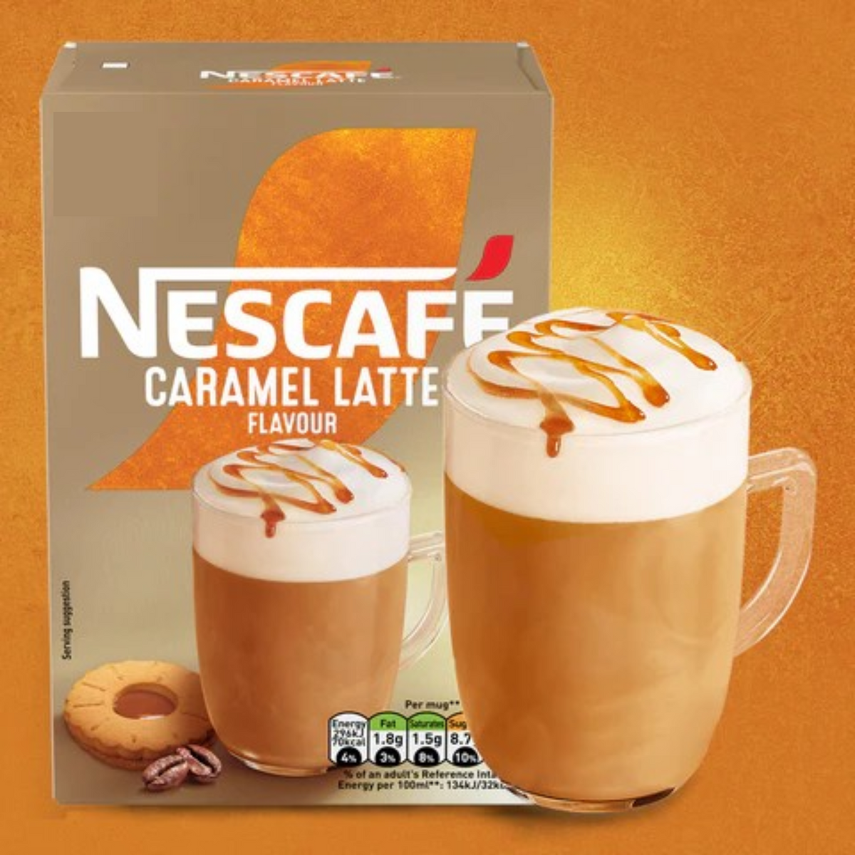 NESCAFE CARAMEL LATTE - IN MUG - TRACKSIDE REFRESHMENTS