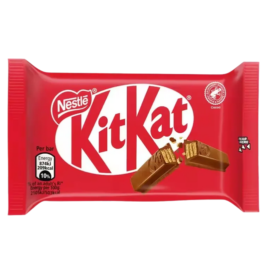 KIT KAT - 4 FINGER - 41.5G - CHOCOLATE BAR - RACEWAY REFRESHMENTS