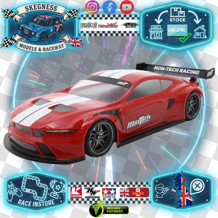 Montech - 1/10 RC Car Body Shell - Ford Mustang GT3 (Supplied Clear in Lexan - 190mm Wide) - MT026004
