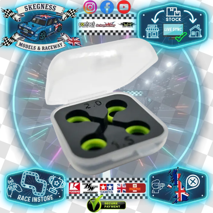 BattCave - JOK3R Mini Silicone Side Bands Set - Lime Green Medium response set - JKR-SSB-LG (Case Included)