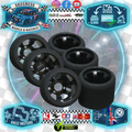 ULTI - 1/12 GT12 LMP Rear (X-Medium) 35Sh - 44mm - 12R-6-XM (3pairs) Wheel & Tyre Set Pre-Glued (Recommended)