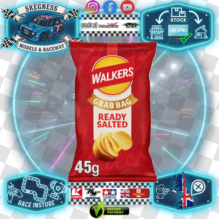 GRAB BAG - WALKERS CRISPS - READYSALTED - 45G - Raceway Refreshments