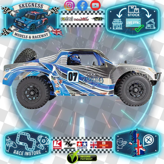 FTX - ZORRO 1/10 TROPHY TRUCK RC EP BRUSHED 4WD RTR - BLUE - FTX5556B (Battery & Charger Included)