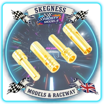 ETRONIX -  3.5MM GOLD CONNECTORS (2PR) Male & Feamle - Typically for Brushless Motors - ET0610