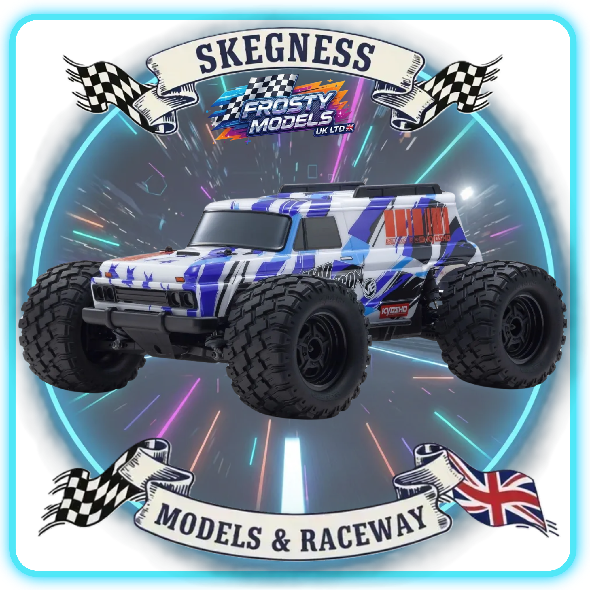 Kyosho - KB10W Mad Wagon VE Brushless 3S 4WD 1/10 RC Monster Truck - Readyset - Type2 (Just add Battery & Charger) - K.34701T2B