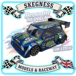 Kamtec - 1/12 MINI 756 Lexan Body With Spoiler & FREE Stickers - Fits all GT12 Minis Battcave / Kamtec / Mardave / Mini Assassin (CLEAR BODY) (160mm wide by 178mm wheelbase) (Standard Thickness)