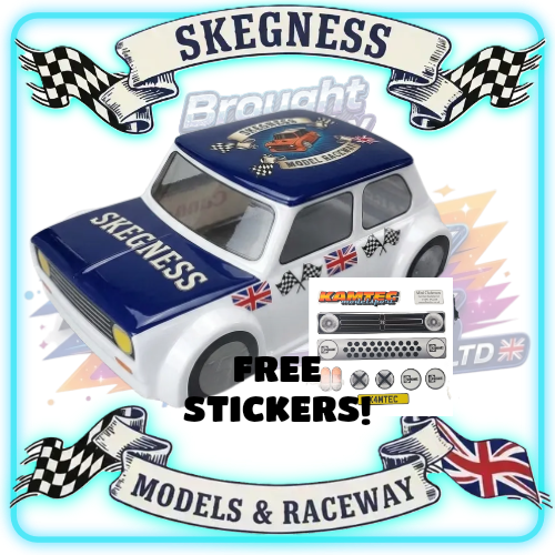 Kamtec - 1/12 MINI Clubman 753 Lexan Body & FREE Stickers - Fits all GT12 Minis Battcave / Kamtec / Mardave / Mini Assassin (CLEAR BODY) (160mm wide by 178mm wheelbase) (Standard Thickness) (No Spoiler)
