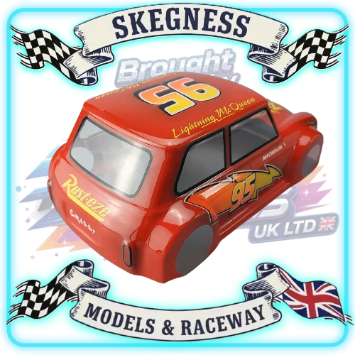 Kamtec - 1/12 MINI Manic 750 Lexan Body (No Wing) FREE Stickers - Fits all GT12 Minis Battcave / Kamtec / Mardave / Mini Assassin (CLEAR BODY) (160mm wide by 178mm wheelbase) (Standard Thickness) (No Spoiler)